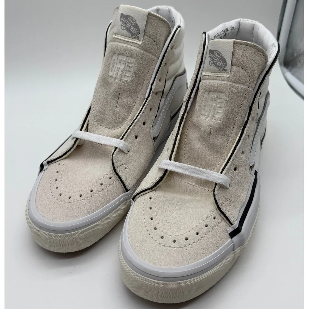 Vans Reconstruct Men's Size 9 SK8-Hi Skate Shoes Sneakers Marshmallow New‎ 0020